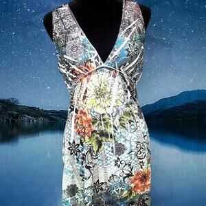 Panhandle Slim women’s size L dress, lace racerback